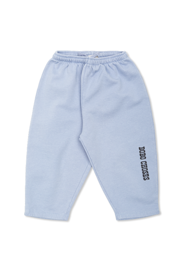 Cotton trousers with printed logo od Bobo Choses