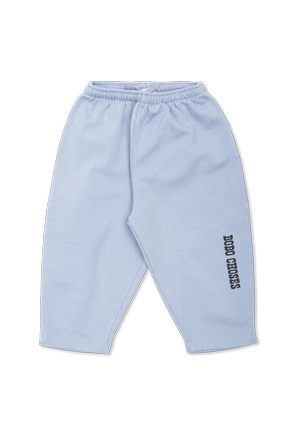 Cotton trousers with printed logo