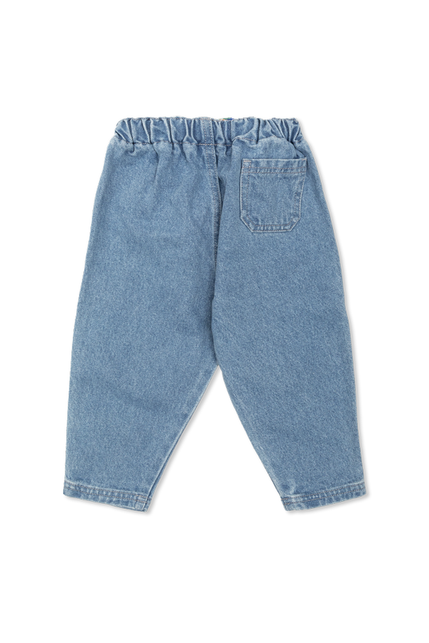 Bobo Choses Jeans with a colorfully embroidered logo