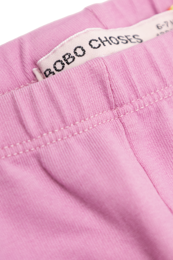 Bobo Choses Cotton leggings with logo