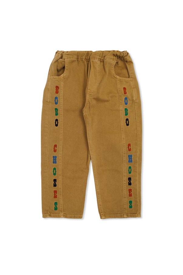 Jeans trousers with embroidered logo od Bobo Choses