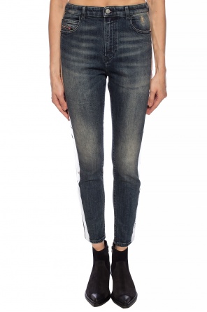 Diesel ‘Babhila-High-Sp’ side stripe jeans