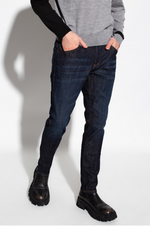 Neil Barrett straight-leg logo-plaque jeans