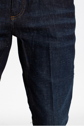 Neil Barrett straight-leg logo-plaque jeans