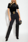 Balmain BLACK High-waisted jeans