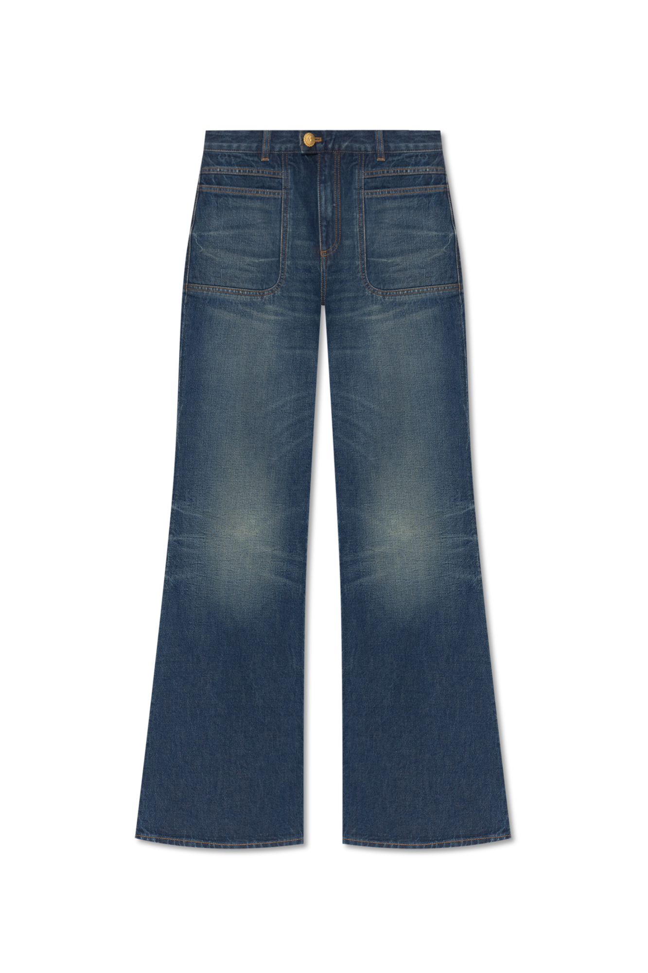 Navy blue Distressed jeans Balmain - Vitkac GB