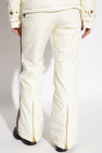 Balmain cream Monogrammed ski trousers