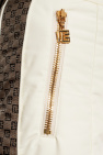 Balmain cream Monogrammed ski trousers