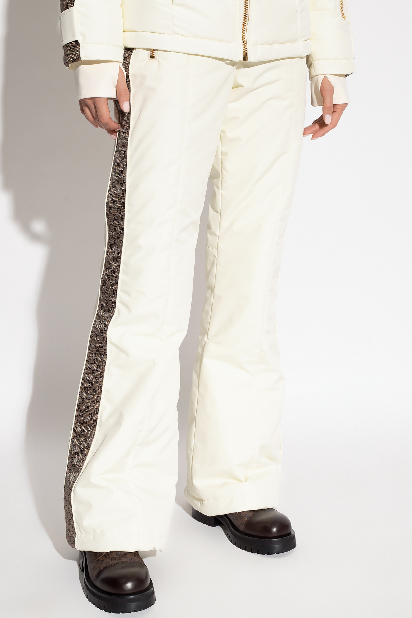 Balmain Monogrammed ski tissu trousers