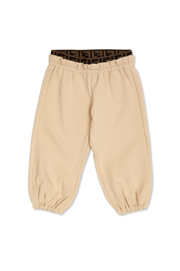 Fendi Kids Trousers with elastic waistband