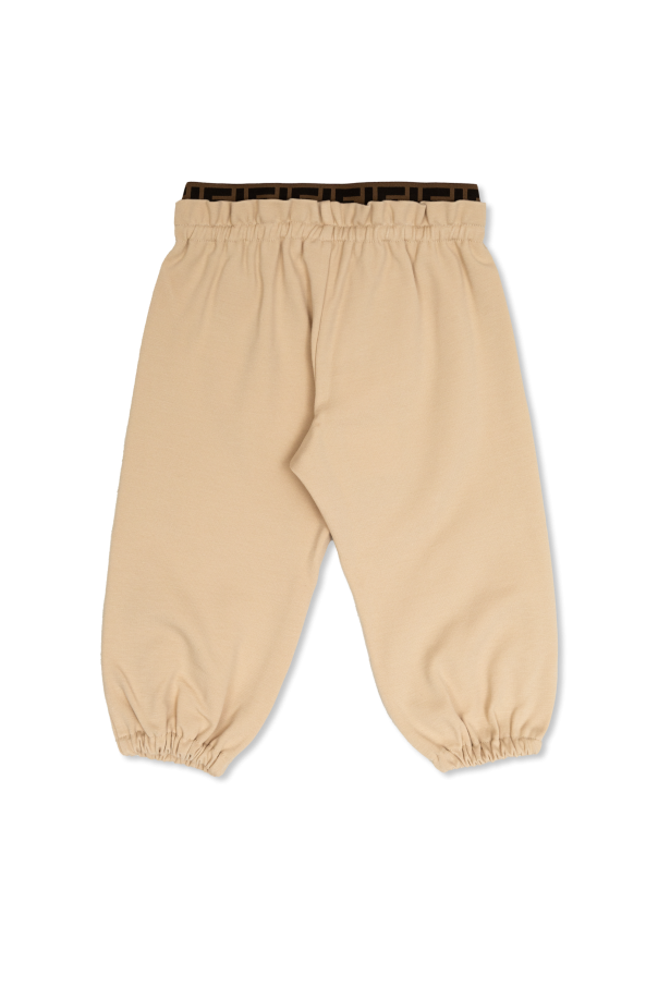 Fendi Kids Trousers with elastic waistband