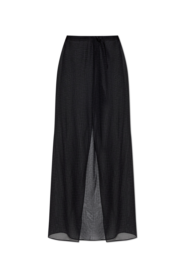 Silk beach trousers with monogram od Balmain