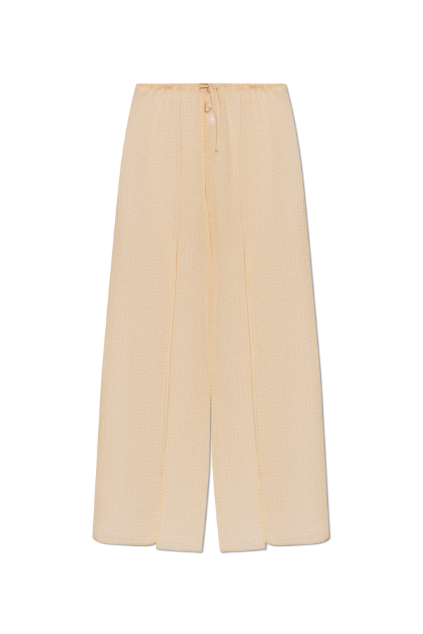 Silk beach trousers with monogram od Balmain