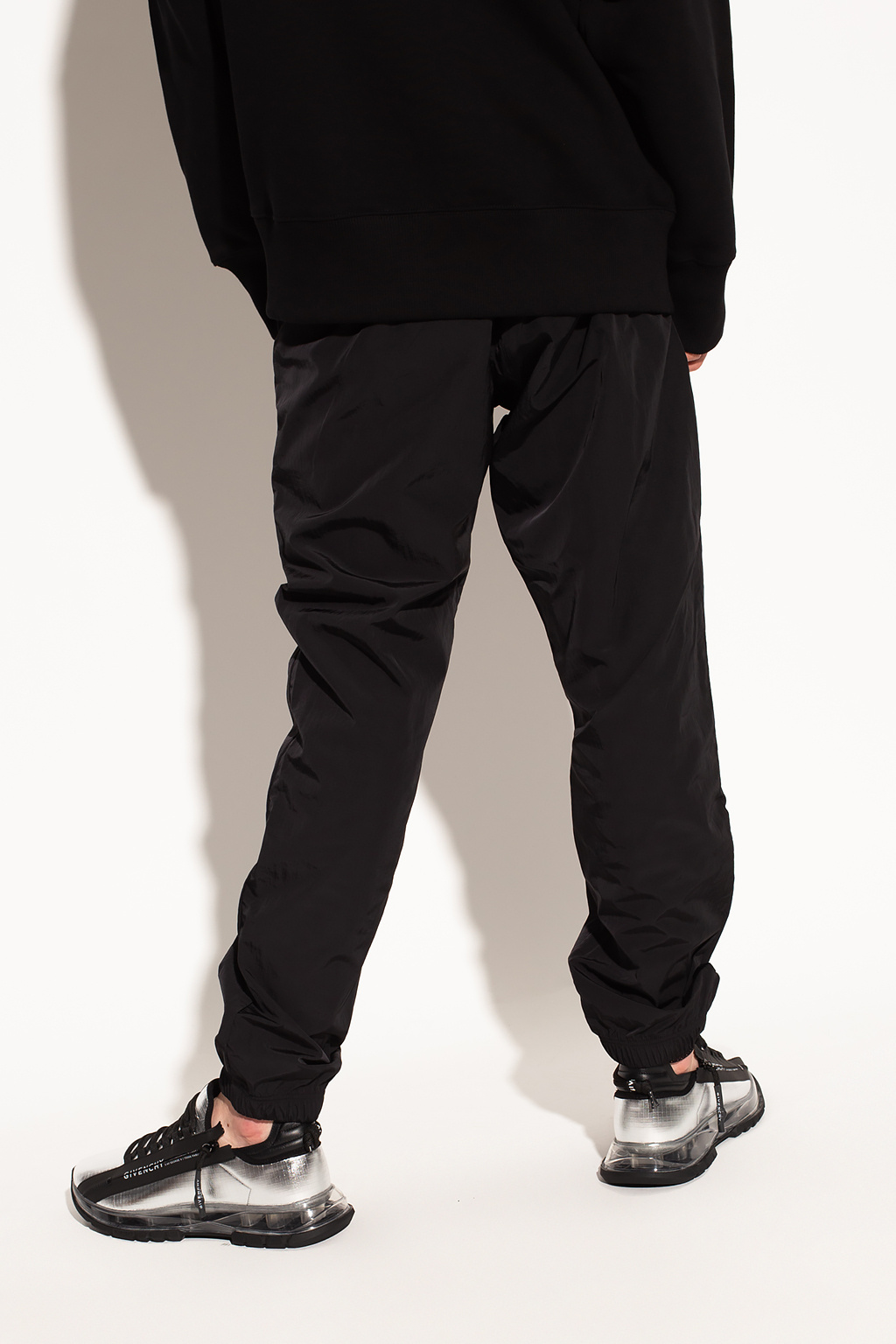 Givenchy quilted-embroidered trousers