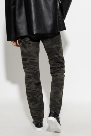 givenchy over-the-knee Camo jeans