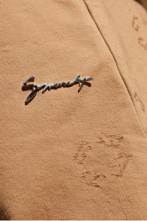 Givenchy Pantalones de algodón con aplique en forma de logo