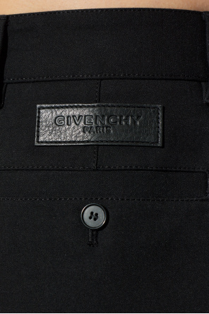 Givenchy Cotton trousers with logo patch