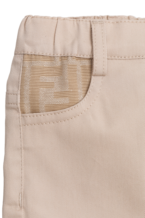 Fendi Kids Calças com logótipo