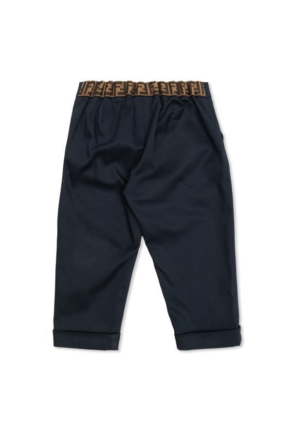Fendi Kids Pantalones con logo