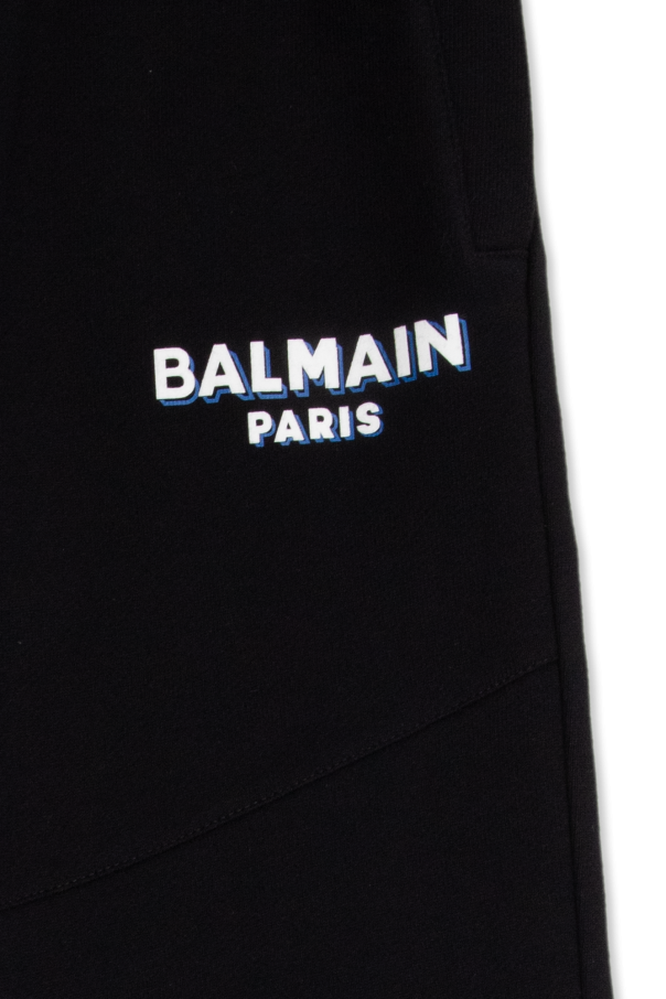 Balmain Kids balmain kids logo embroidered cotton sweatshirt item