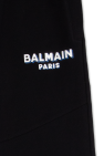 Balmain Kids BLACK Sweatpants with logo