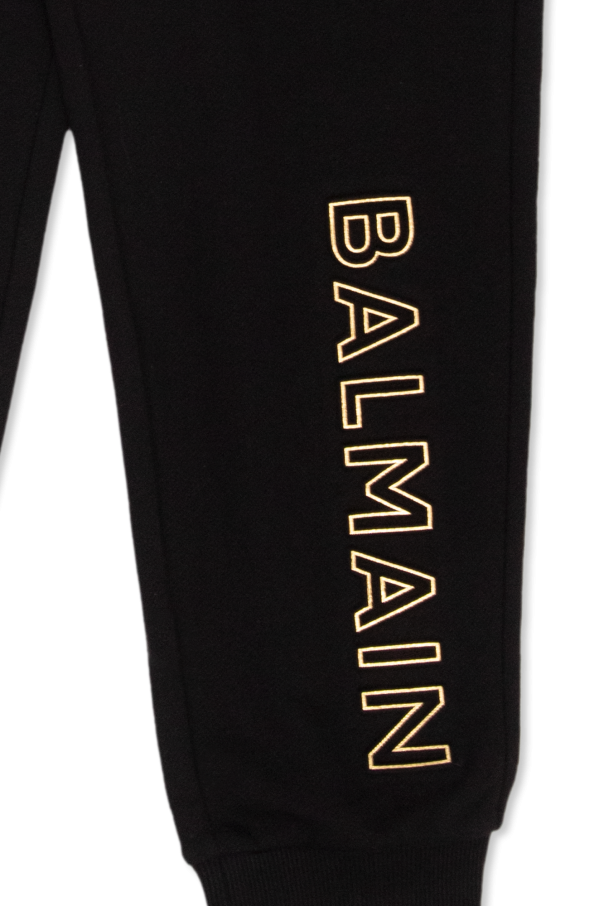 Balmain Kids Sweatpants with logo