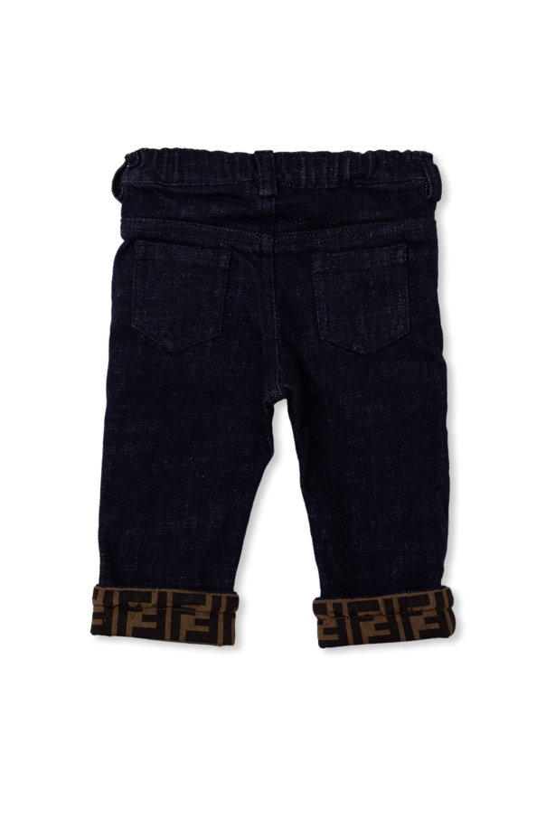 fendi pasek Kids Jeans with monogram