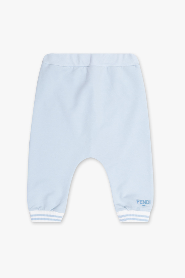 Trousers with logo od Fendi Kids