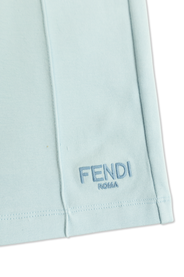 Fendi Kids Spodnie dresowe z logo