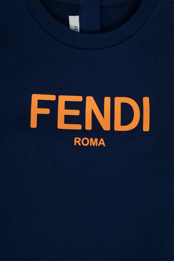 Fendi Kids Fendi Pre-Owned small animal stripe print tote bag