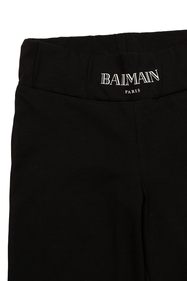 Balmain Kids Rozszerzane spodnie