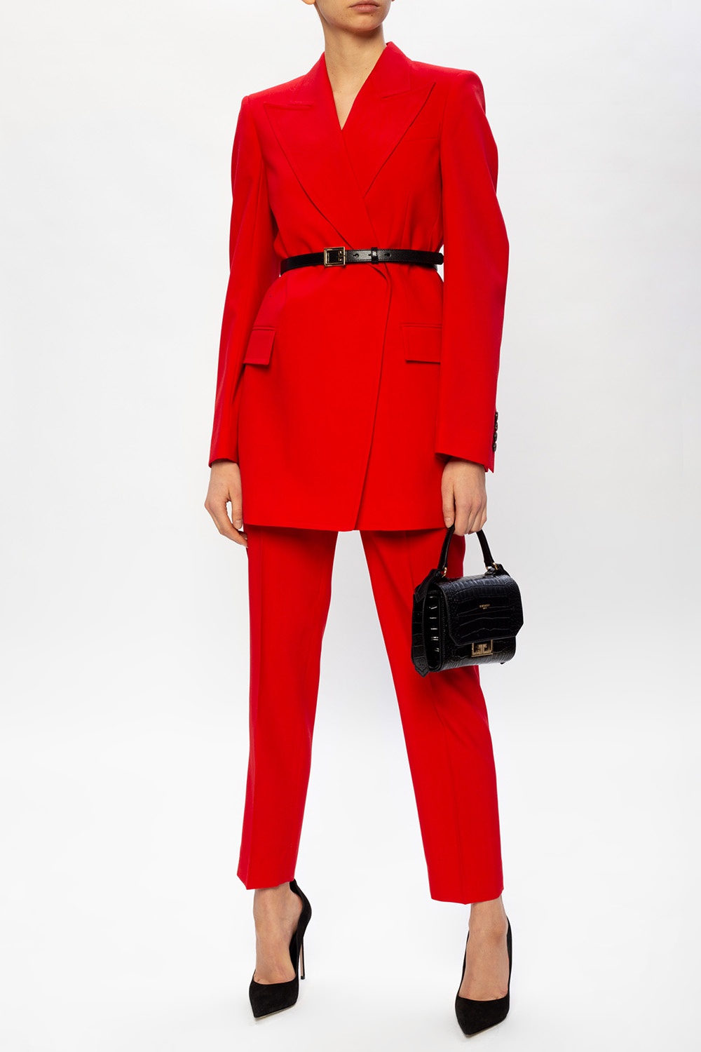 givenchy red suit