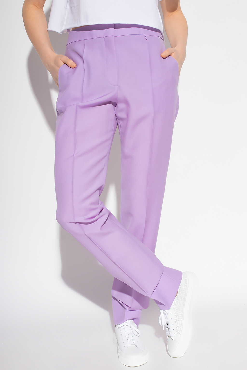 Givenchy Pleat-front high-waist trousers