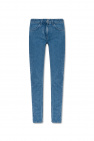 givenchy faded zip detail straight jeans item
