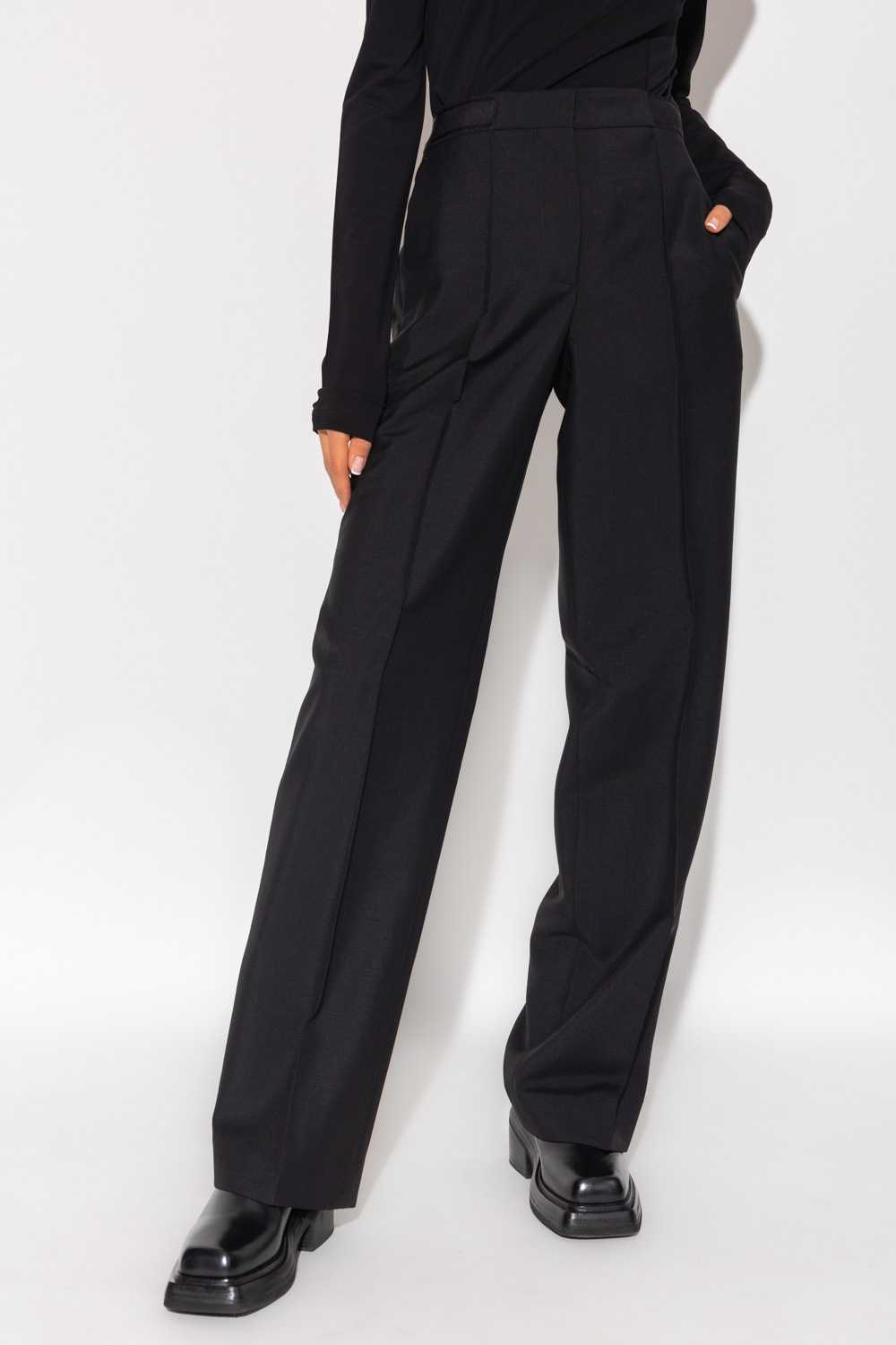 Givenchy Wool pleat-front Pepe trousers