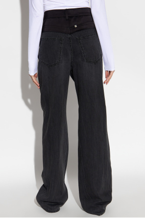 Givenchy Jeans with satin trims