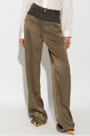 Givenchy Raw-trimmed sandals trousers