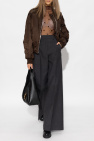 Givenchy GREY Wool pleat-front trousers