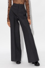 Givenchy GREY Wool pleat-front trousers