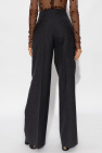Givenchy GREY Wool pleat-front trousers