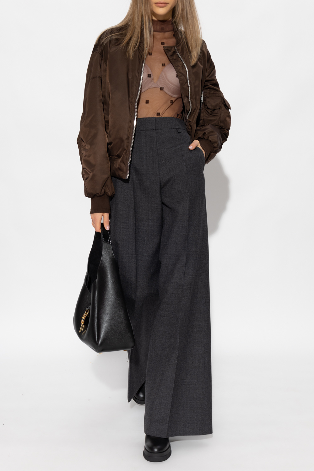 Givenchy Wool pleat-front Twilight trousers