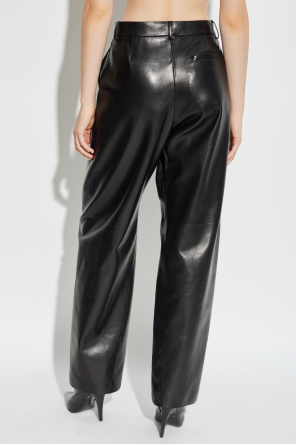 Givenchy Leather wide-leg trousers