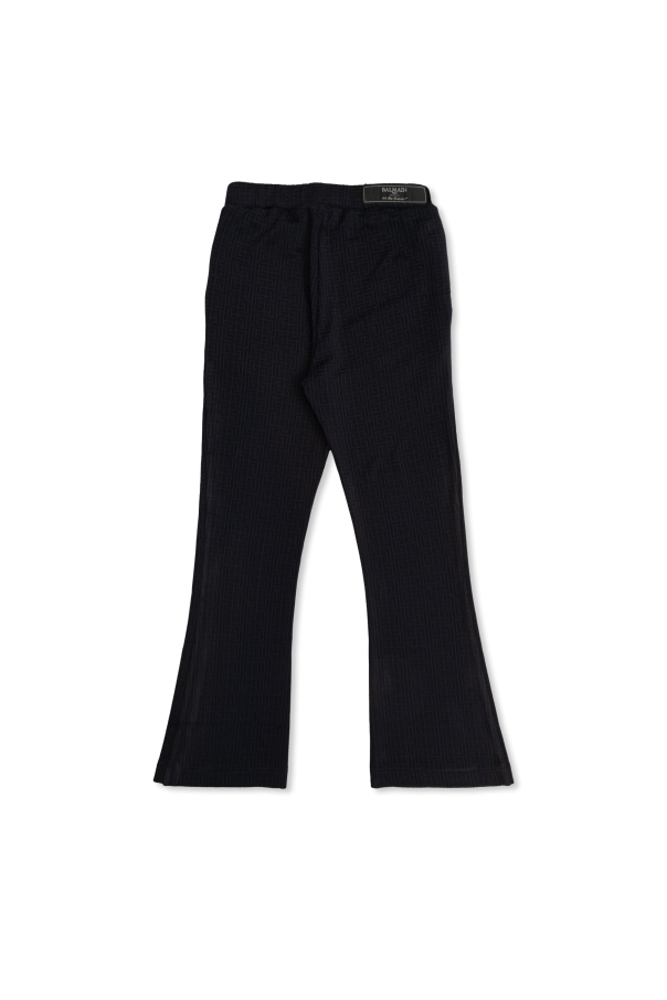 Balmain Kids Pantalones con monograma