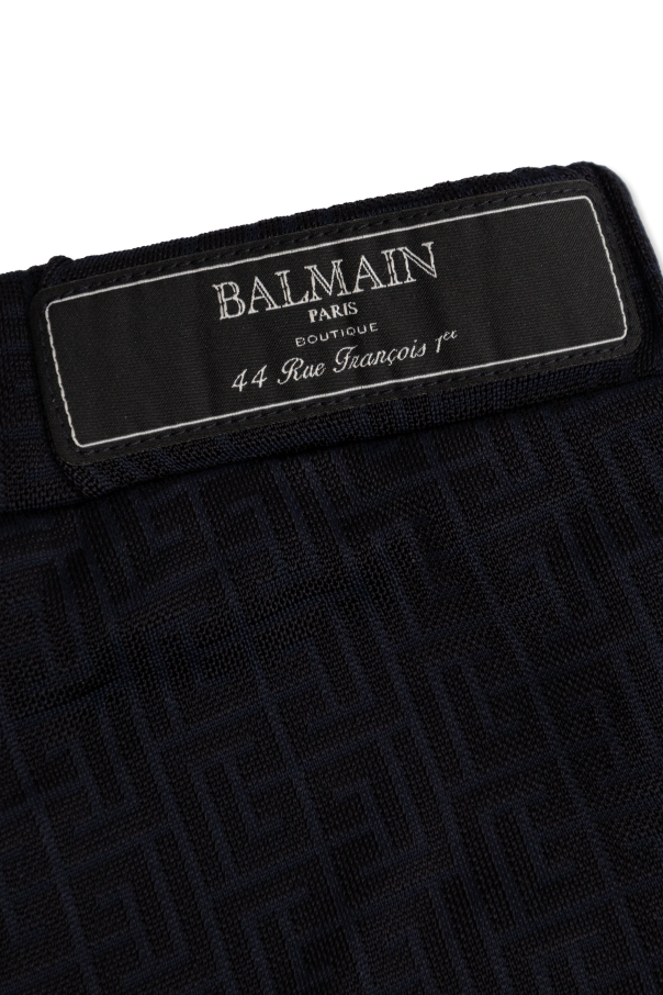 Balmain Kids Pantalones con monograma