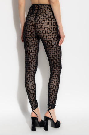 Givenchy Leggings with monogram and velvet finish