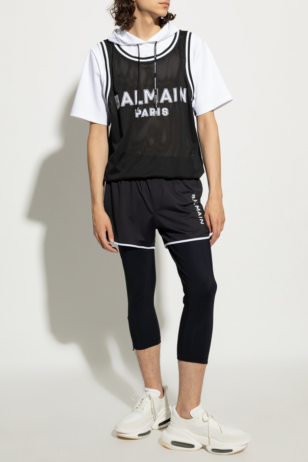 Balmain swim shorts with logo Kloss balmain shorts