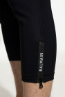 Balmain BLACK Training leggings with logo