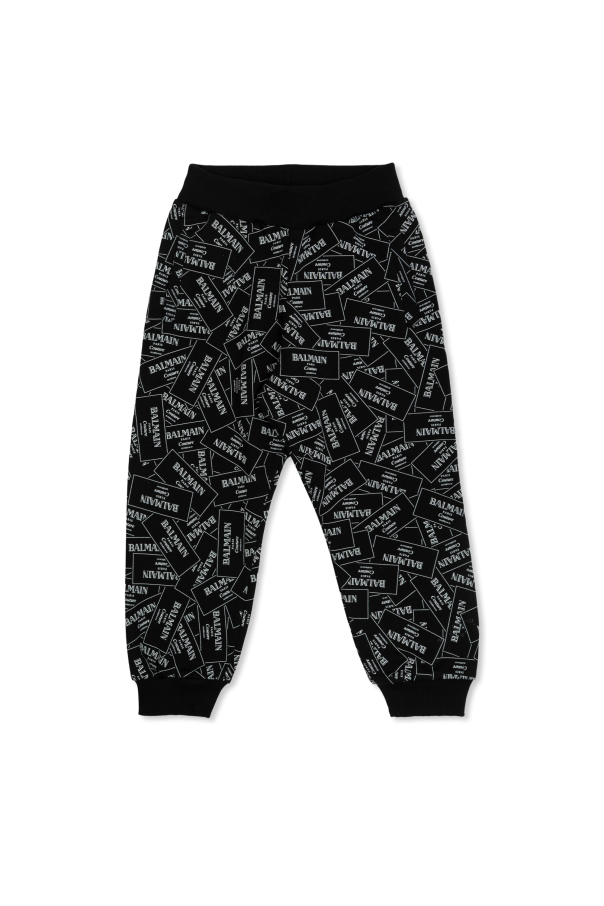 Trousers with logo, zdjęcie 1 Trousers with logo od Balmain Kids