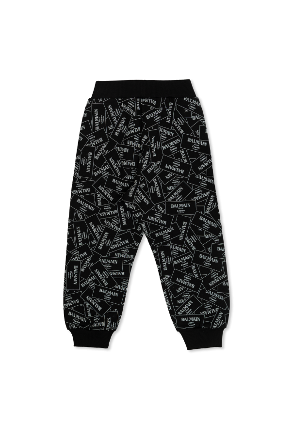 Balmain Kids Trousers with logo