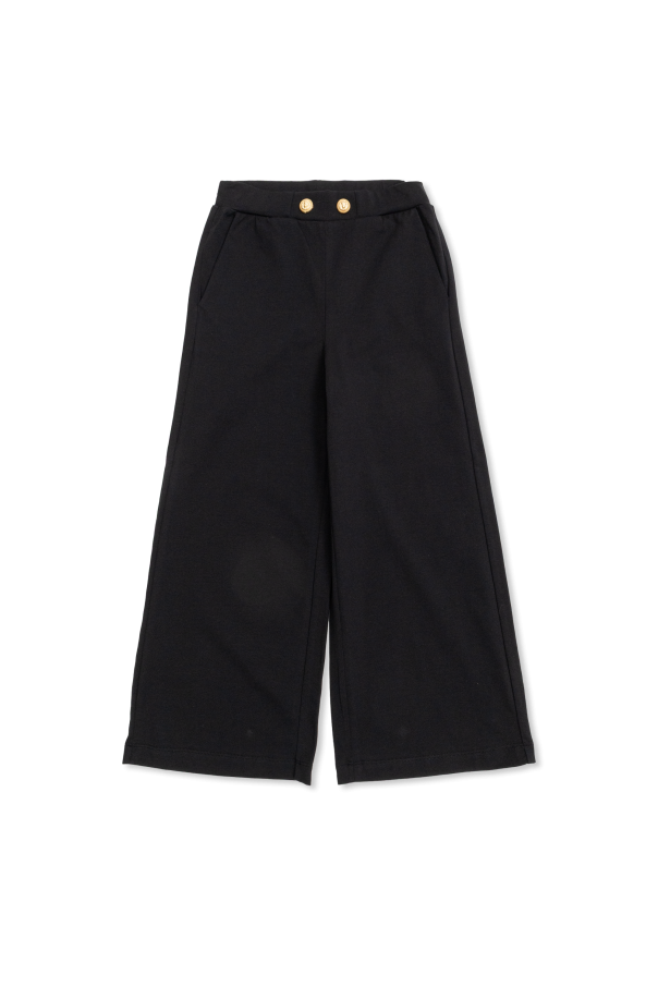 Wide-leg trousers od Balmain Kids